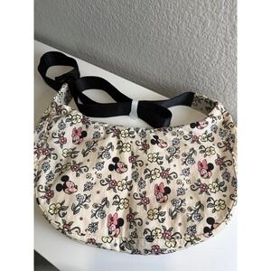 NWT Baggu x Disney Medium Nylon Crescent — Storybook Floral